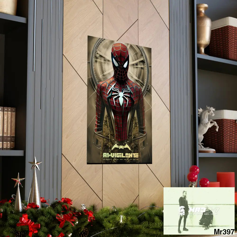 A1-Vigilante Steampunk SpiderMan Graphic Matte Vertical Posters Poster