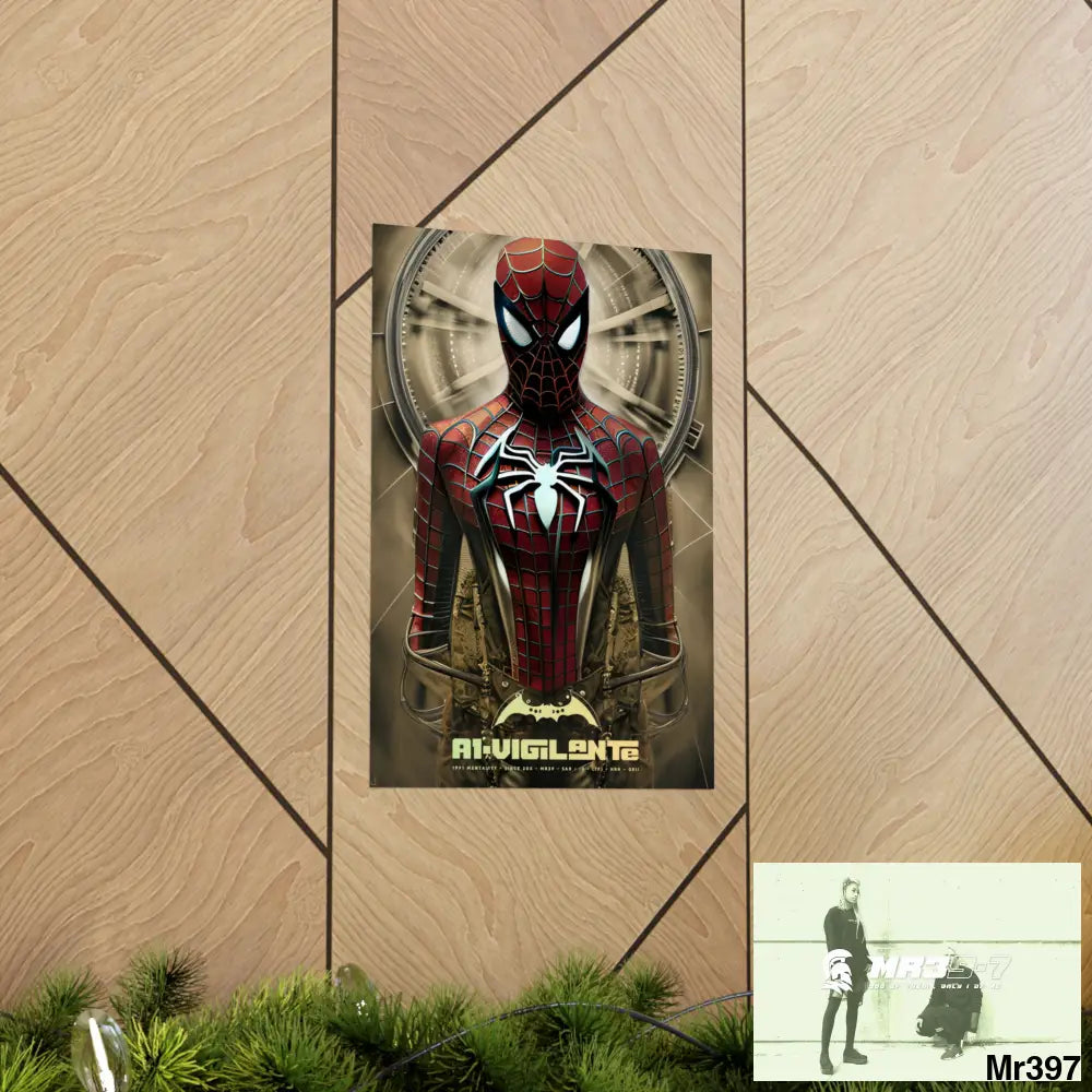 A1-Vigilante Steampunk SpiderMan Graphic Matte Vertical Posters Poster