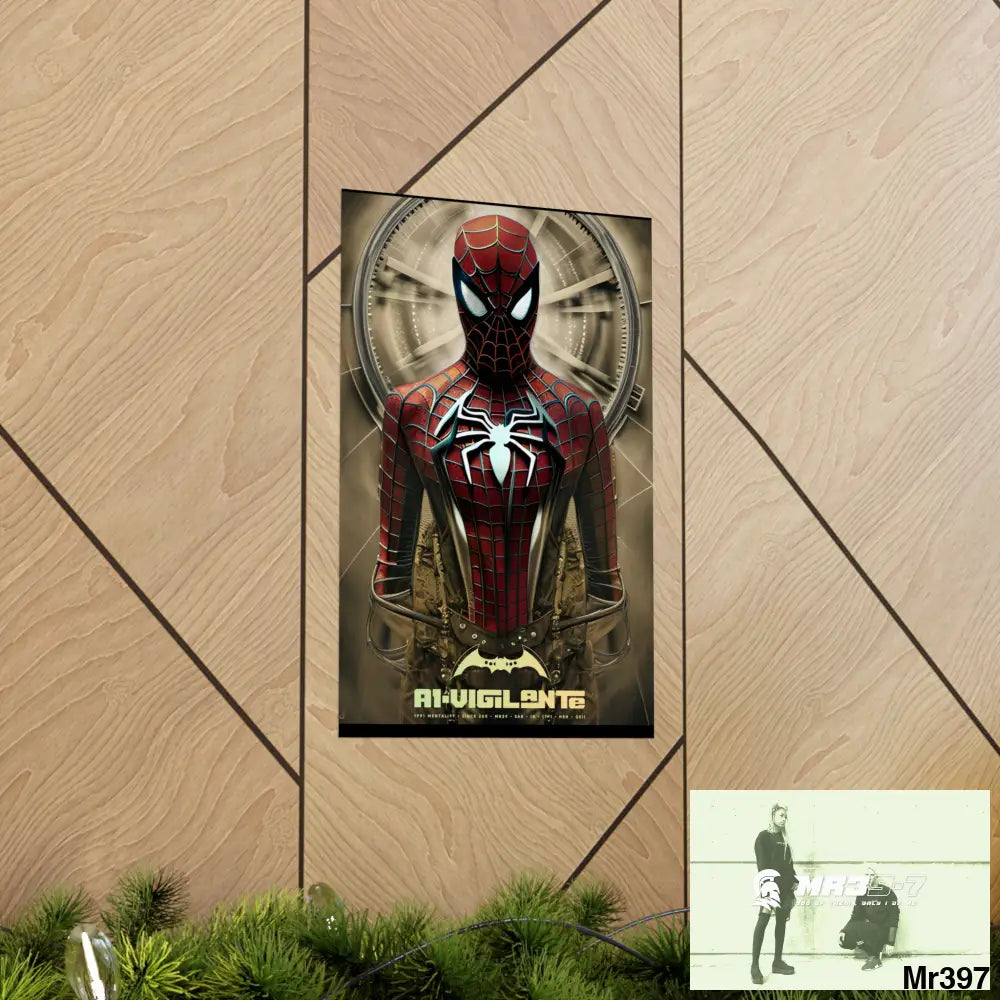 A1-Vigilante Steampunk SpiderMan Graphic Matte Vertical Posters Poster