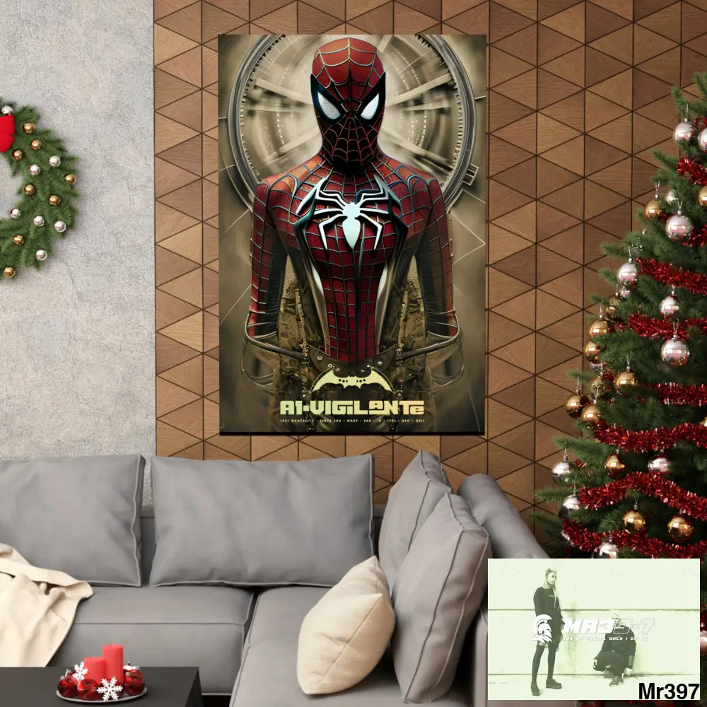 A1-Vigilante Steampunk SpiderMan Graphic Matte Vertical Posters Poster
