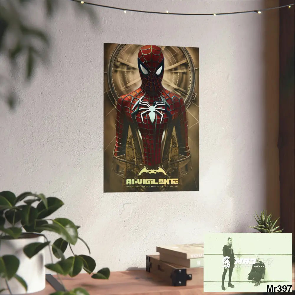 A1-Vigilante Steampunk SpiderMan Graphic Matte Vertical Posters Poster