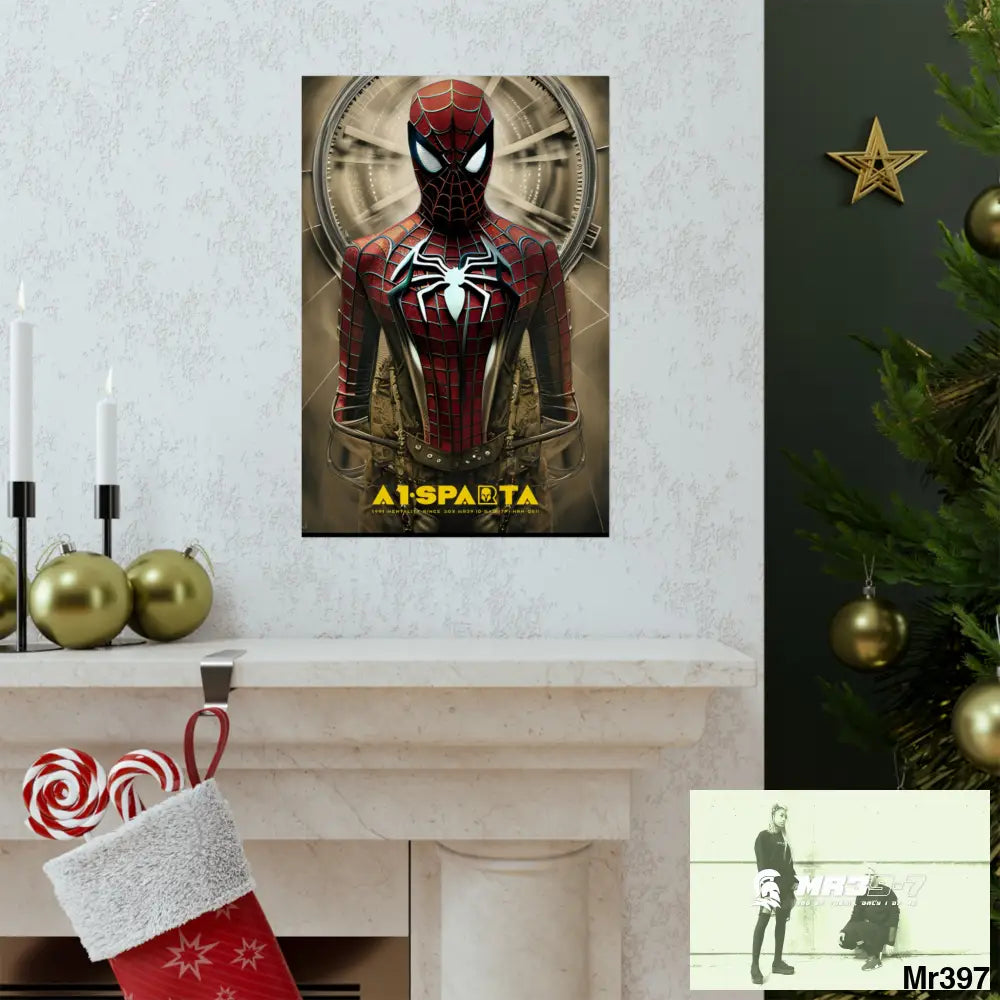 A1-Vigilante Steampunk SpiderMan Graphic Matte Vertical Posters Poster