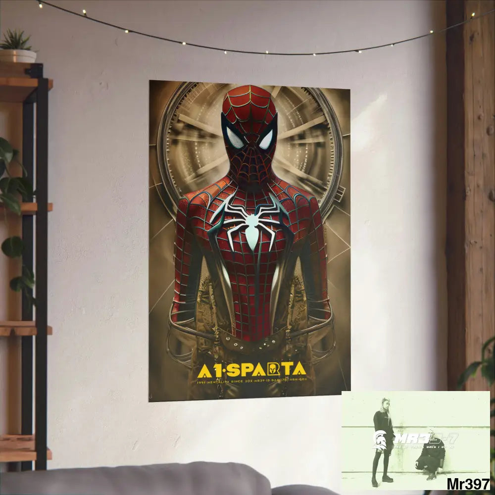 A1-Vigilante Steampunk SpiderMan Graphic Matte Vertical Posters Poster