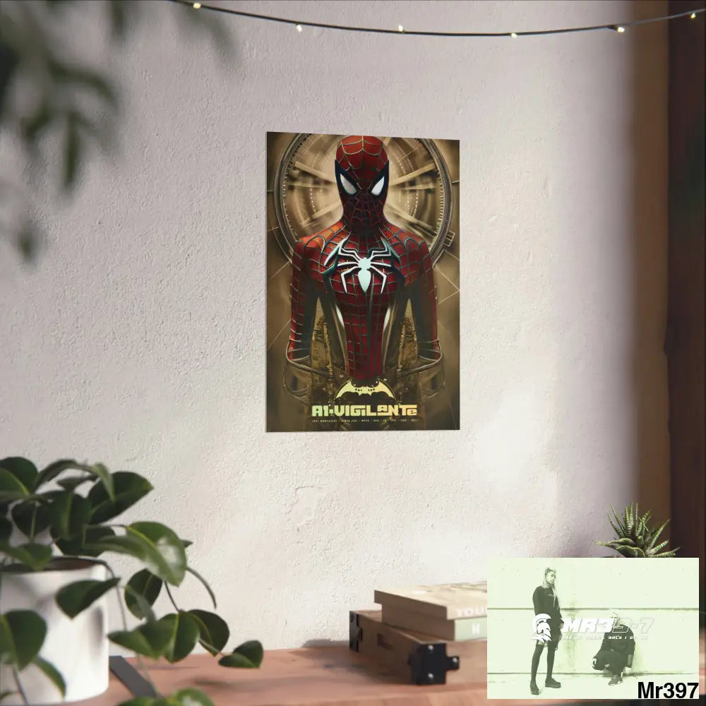 A1-Vigilante Steampunk SpiderMan Graphic Matte Vertical Posters Poster