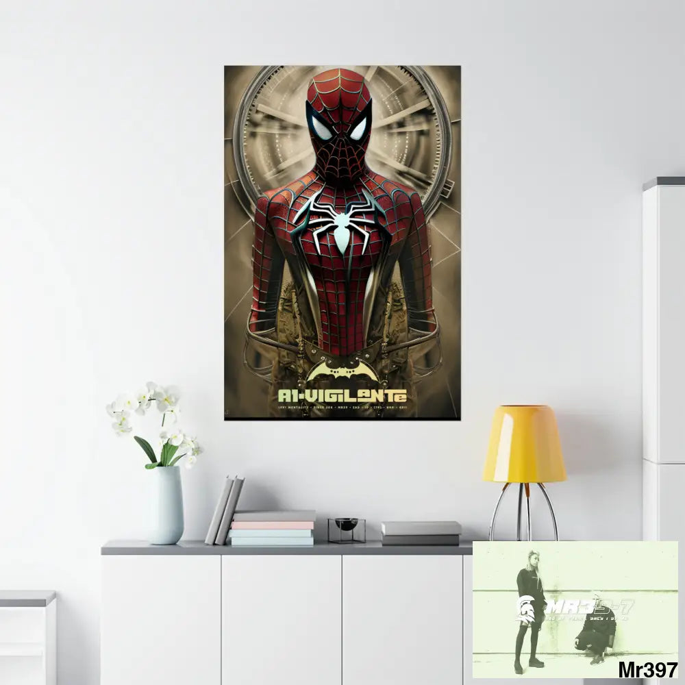 A1-Vigilante Steampunk SpiderMan Graphic Matte Vertical Posters Poster