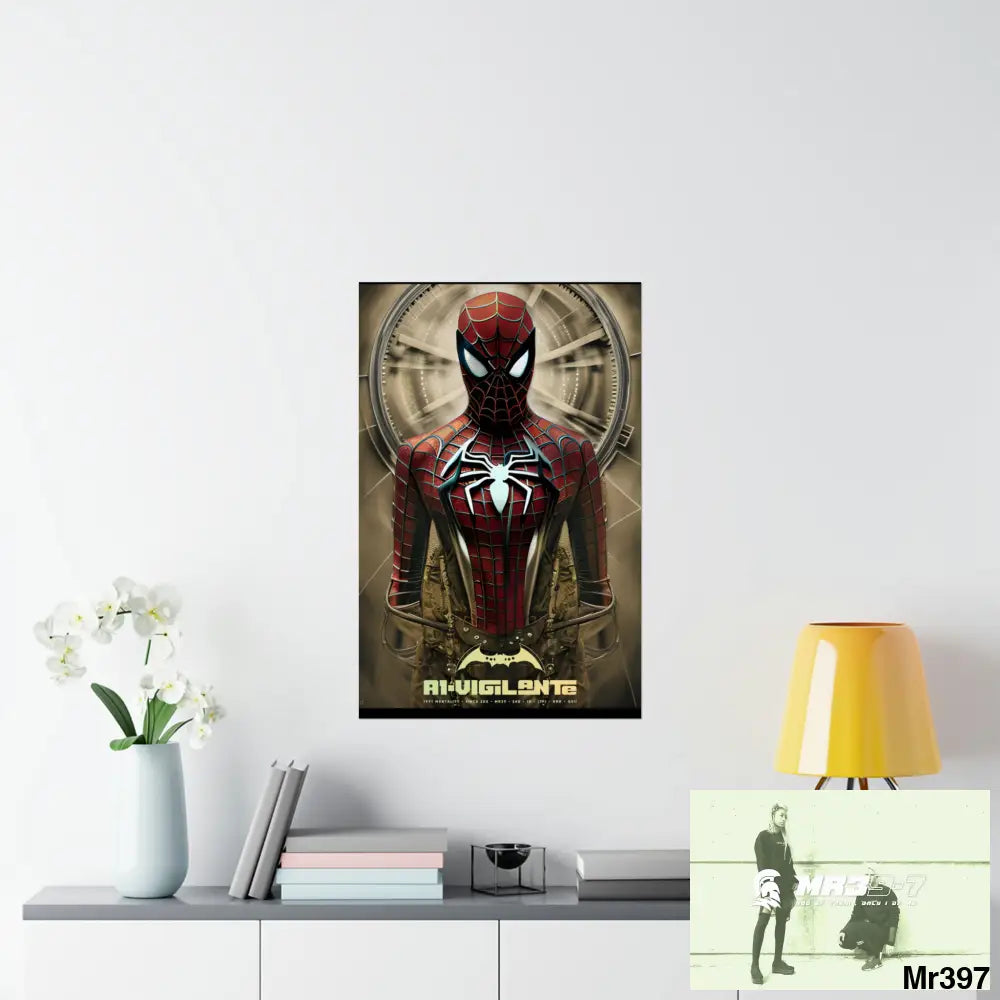 A1-Vigilante Steampunk SpiderMan Graphic Matte Vertical Posters Poster