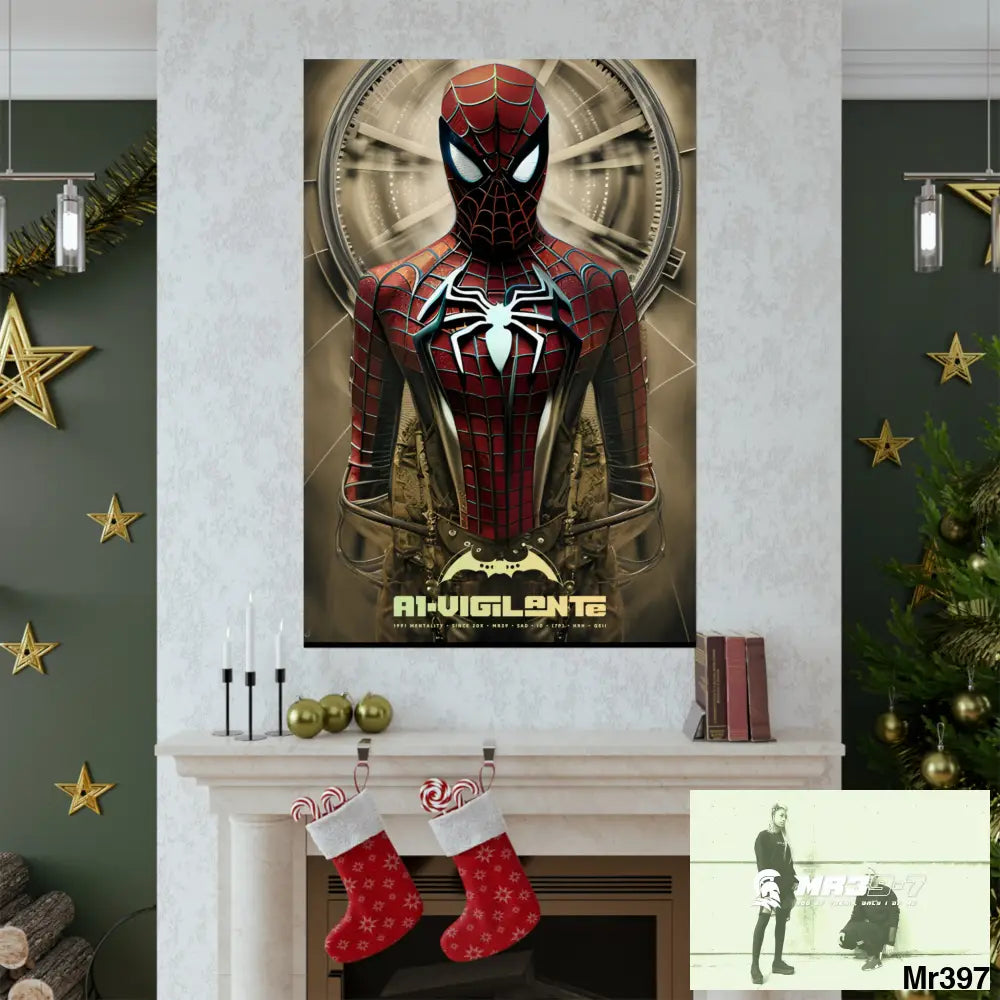 A1-Vigilante Steampunk SpiderMan Graphic Matte Vertical Posters Poster