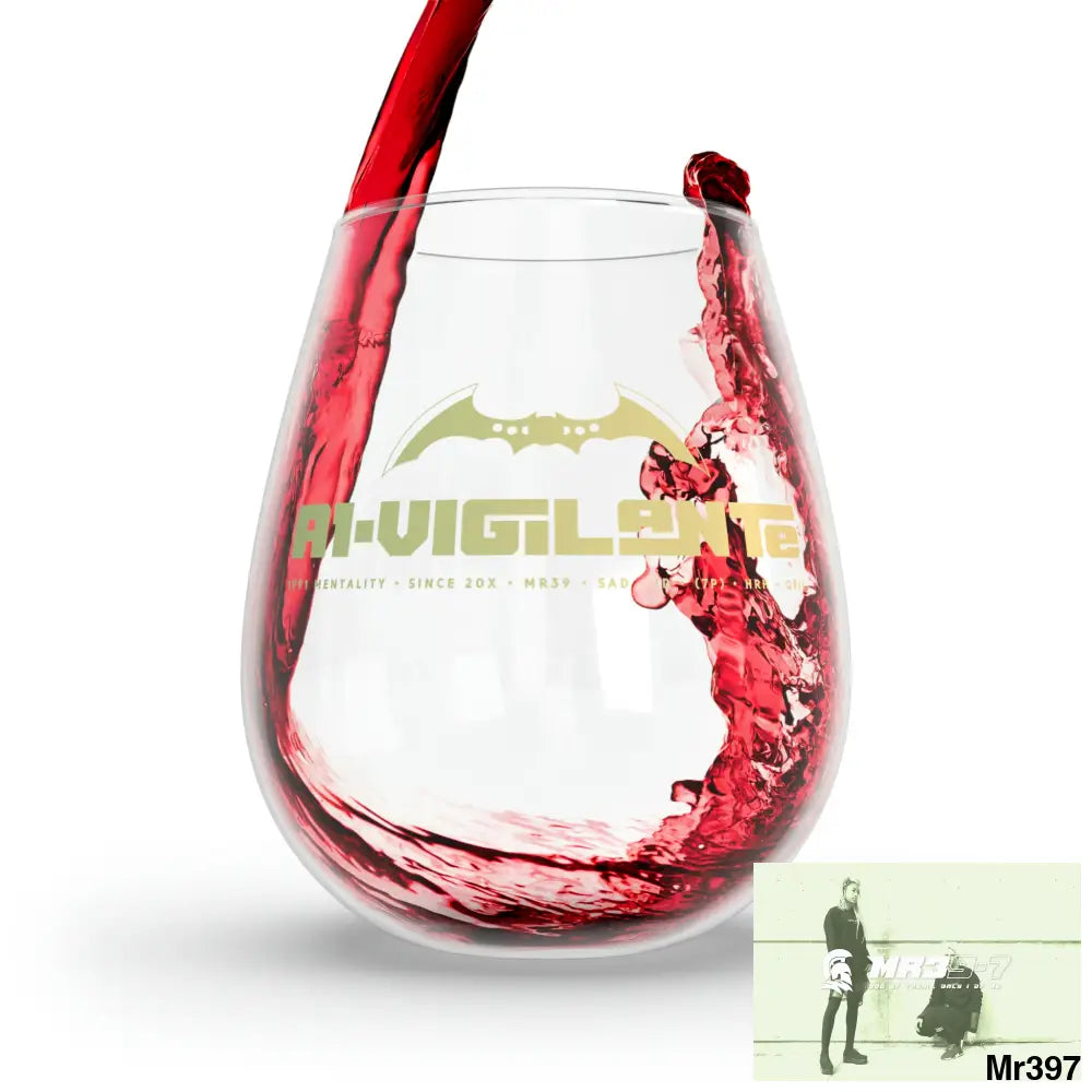 A1-Vigilante Stemless Wine Glass 11.75oz 11.75oz Mug