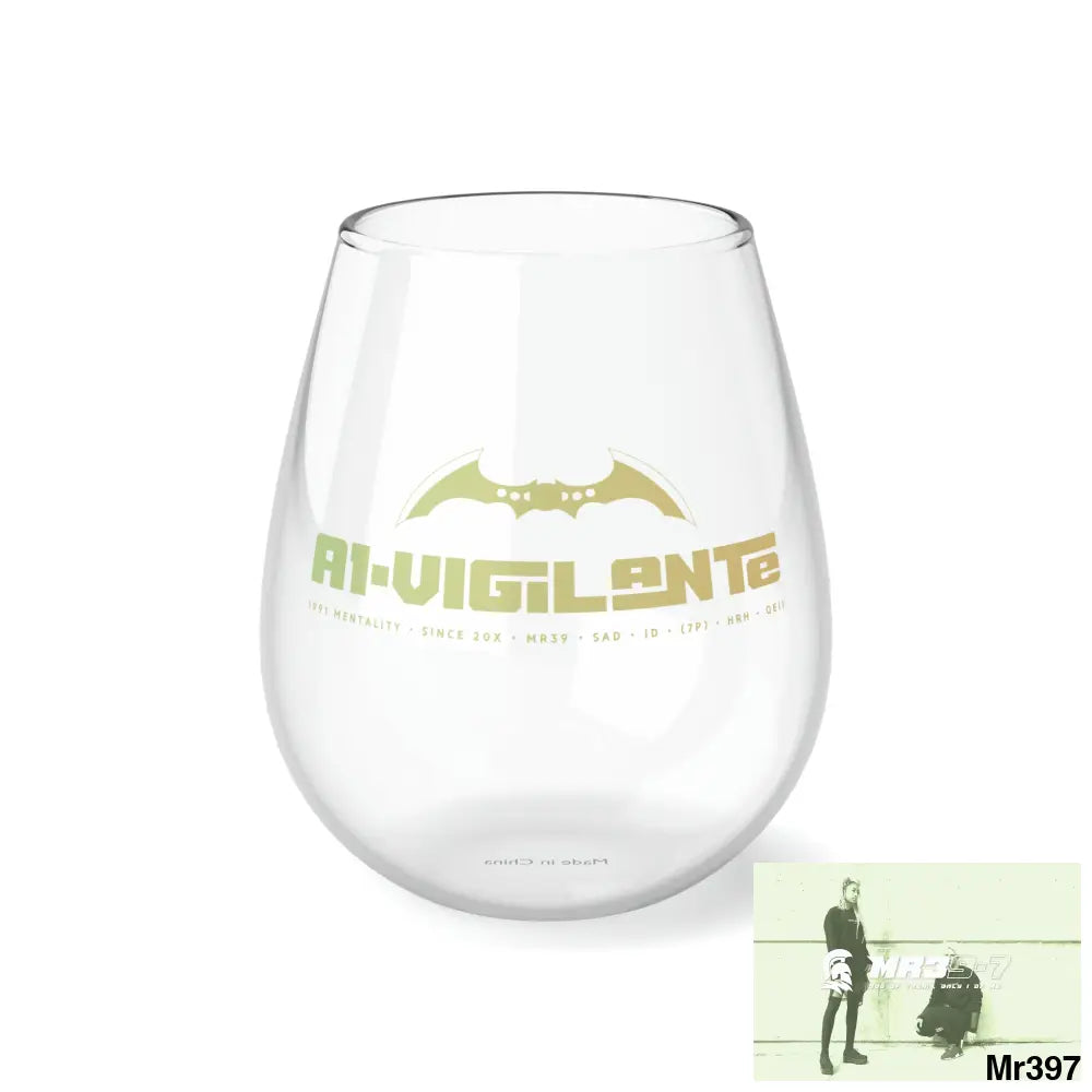 A1-Vigilante Stemless Wine Glass 11.75oz 11.75oz Mug