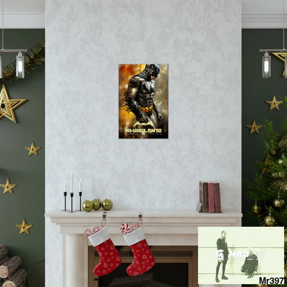 A1-Vigilante Super Resolution Batpain Steampunk Graphic Matte Vertical Posters Poster