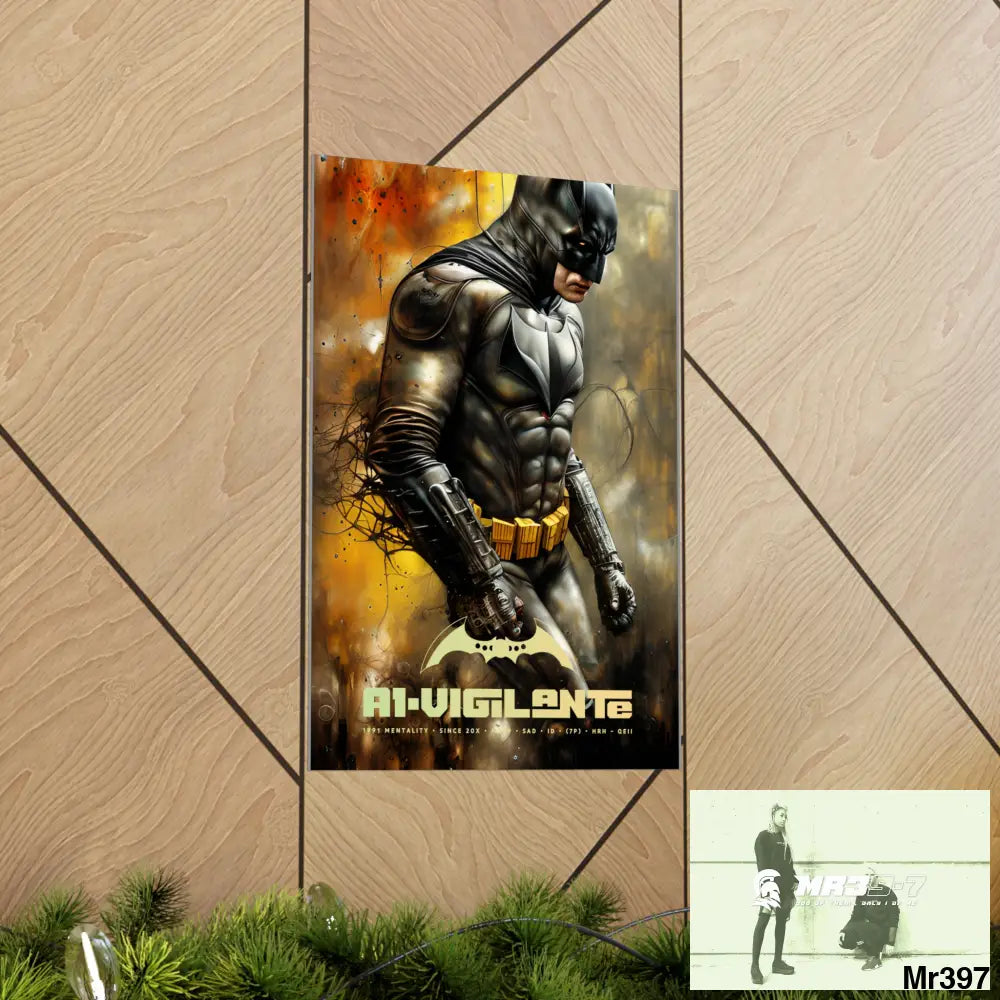 A1-Vigilante Super Resolution Batpain Steampunk Graphic Matte Vertical Posters Poster