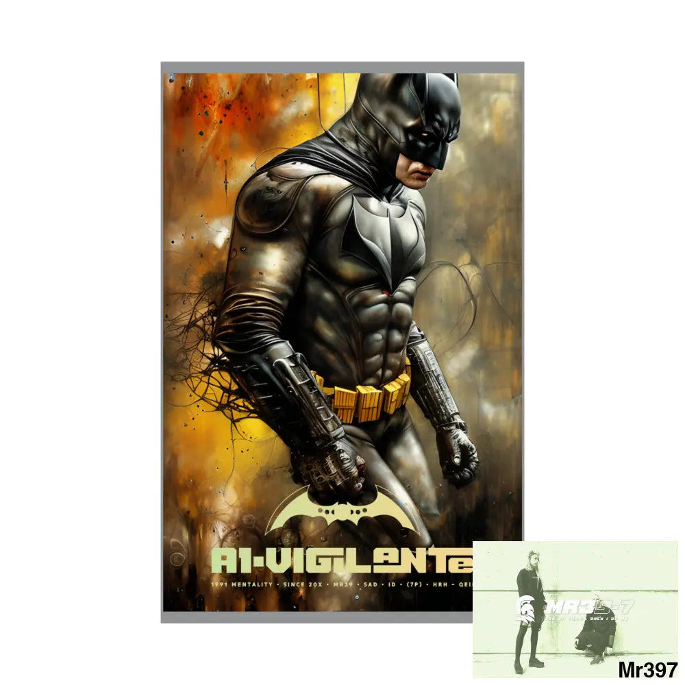 A1-Vigilante Super Resolution Batpain Steampunk Graphic Matte Vertical Posters Poster