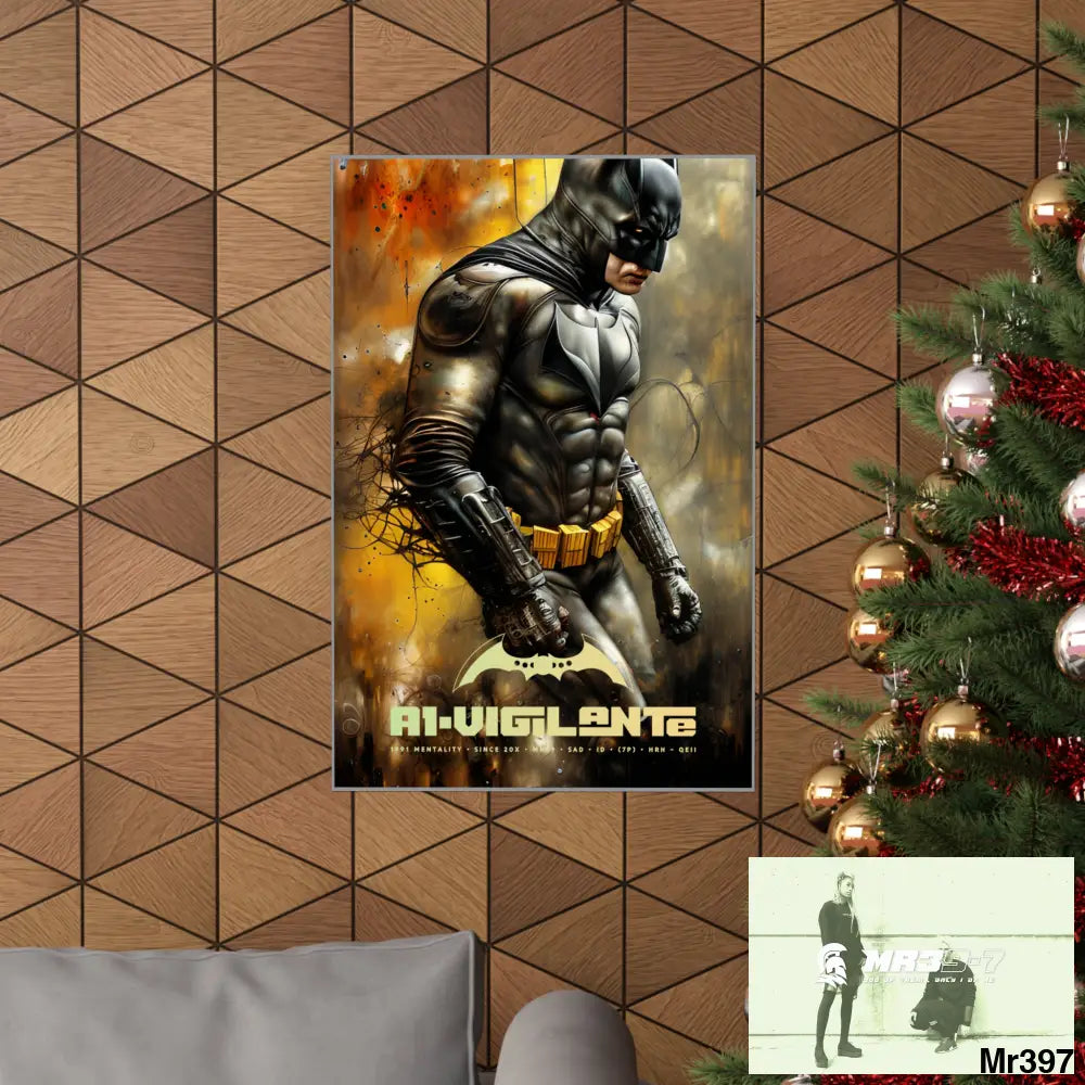 A1-Vigilante Super Resolution Batpain Steampunk Graphic Matte Vertical Posters Poster