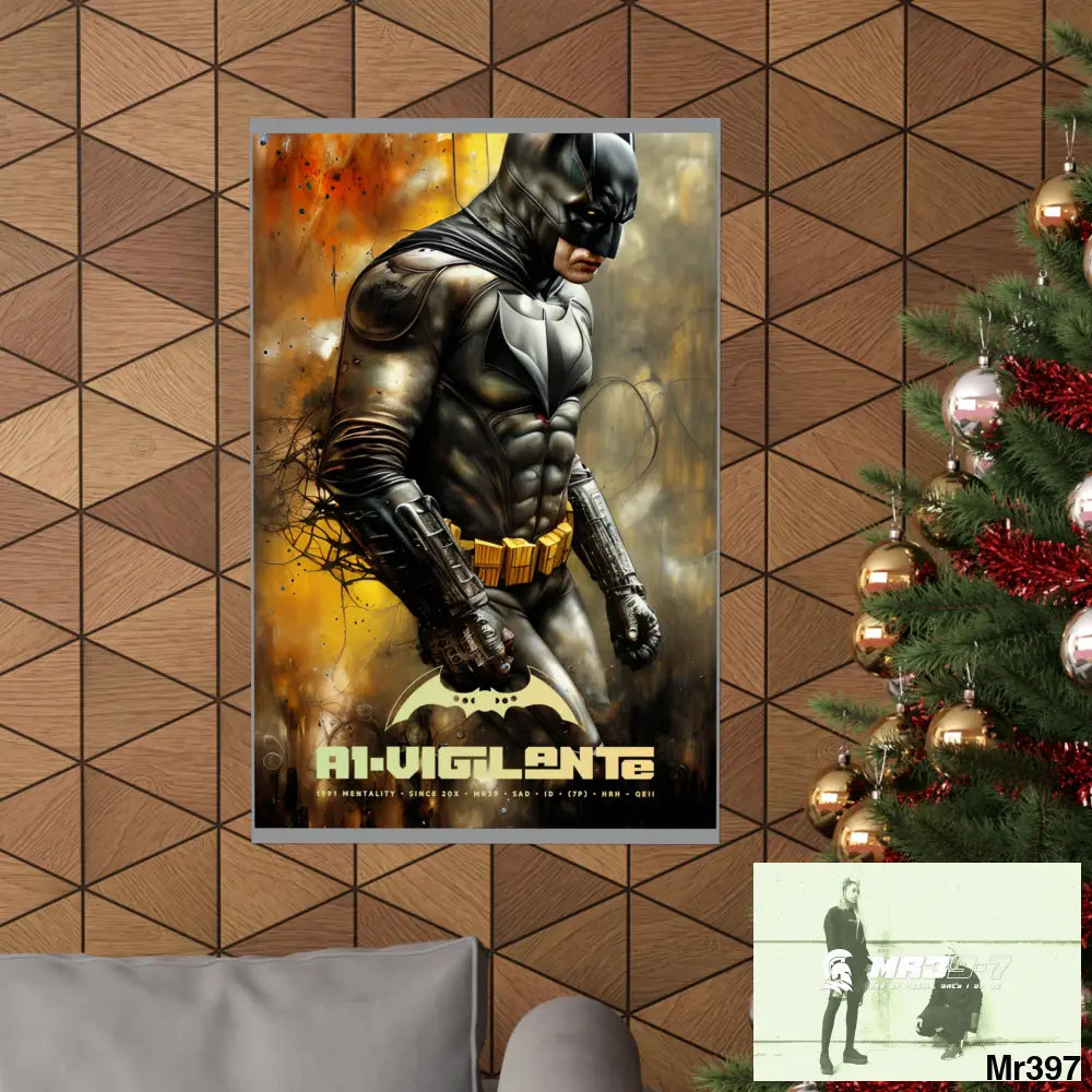 A1-Vigilante Super Resolution Batpain Steampunk Graphic Matte Vertical Posters Poster