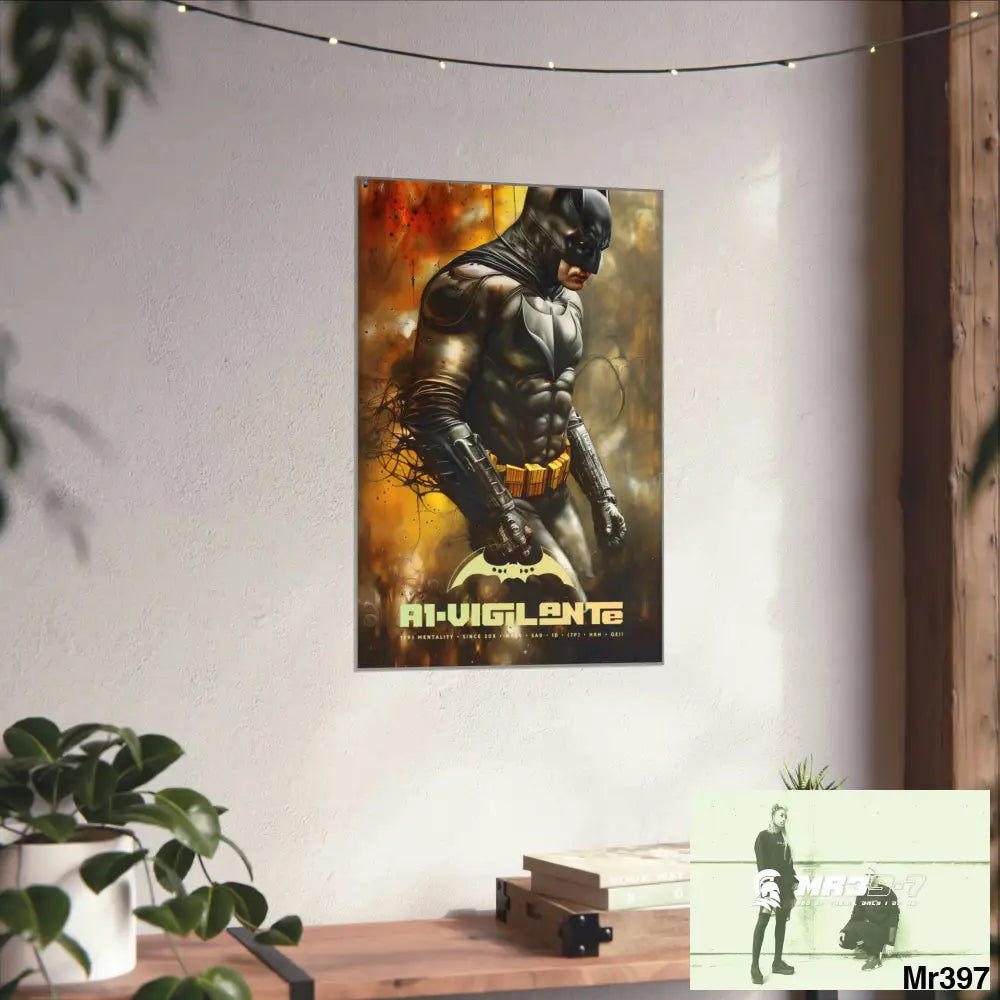 A1-Vigilante Super Resolution Batpain Steampunk Graphic Matte Vertical Posters Poster