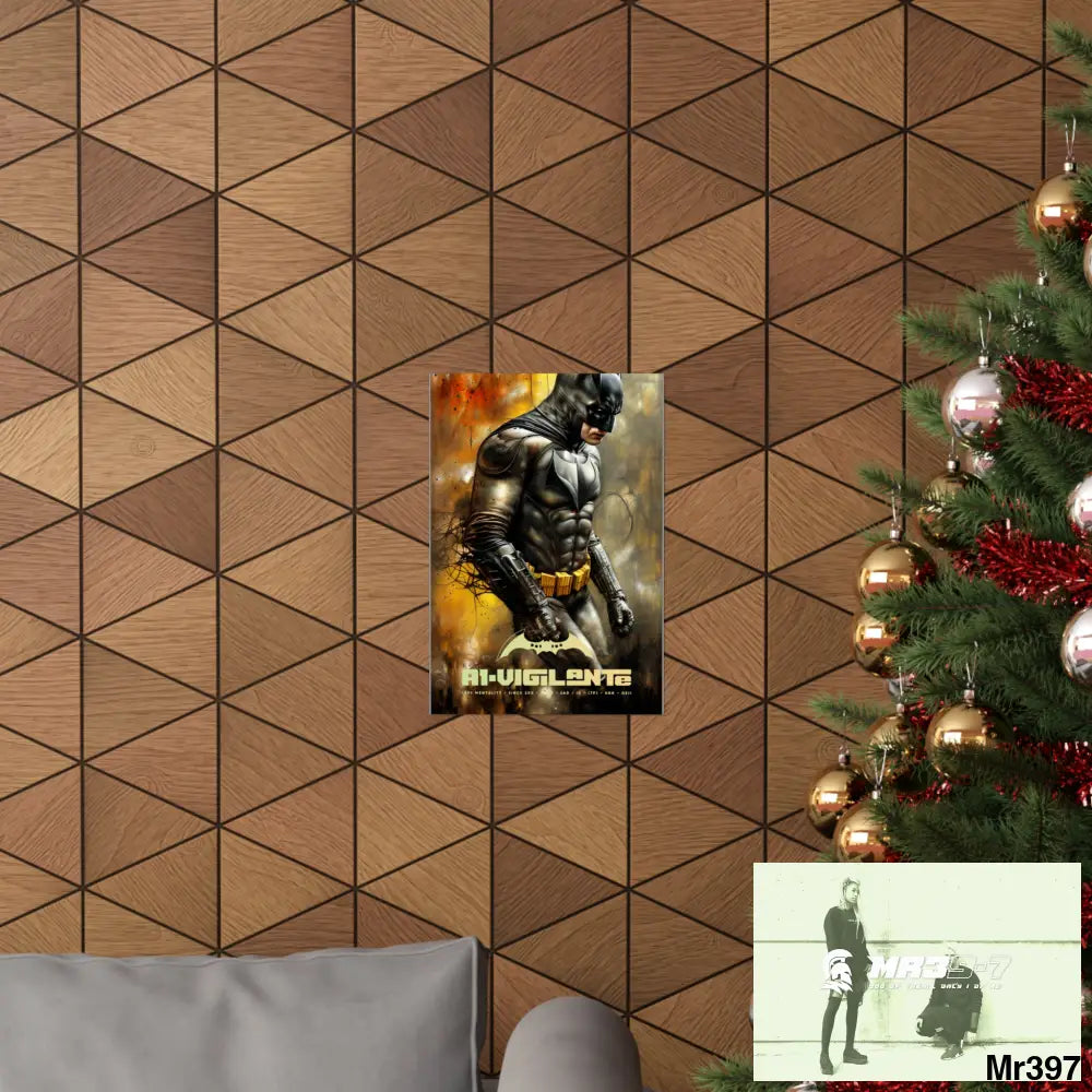 A1-Vigilante Super Resolution Batpain Steampunk Graphic Matte Vertical Posters Poster