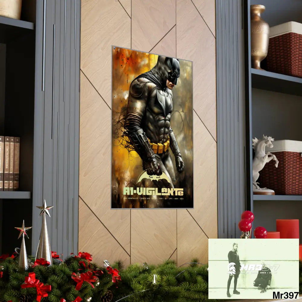 A1-Vigilante Super Resolution Batpain Steampunk Graphic Matte Vertical Posters Poster