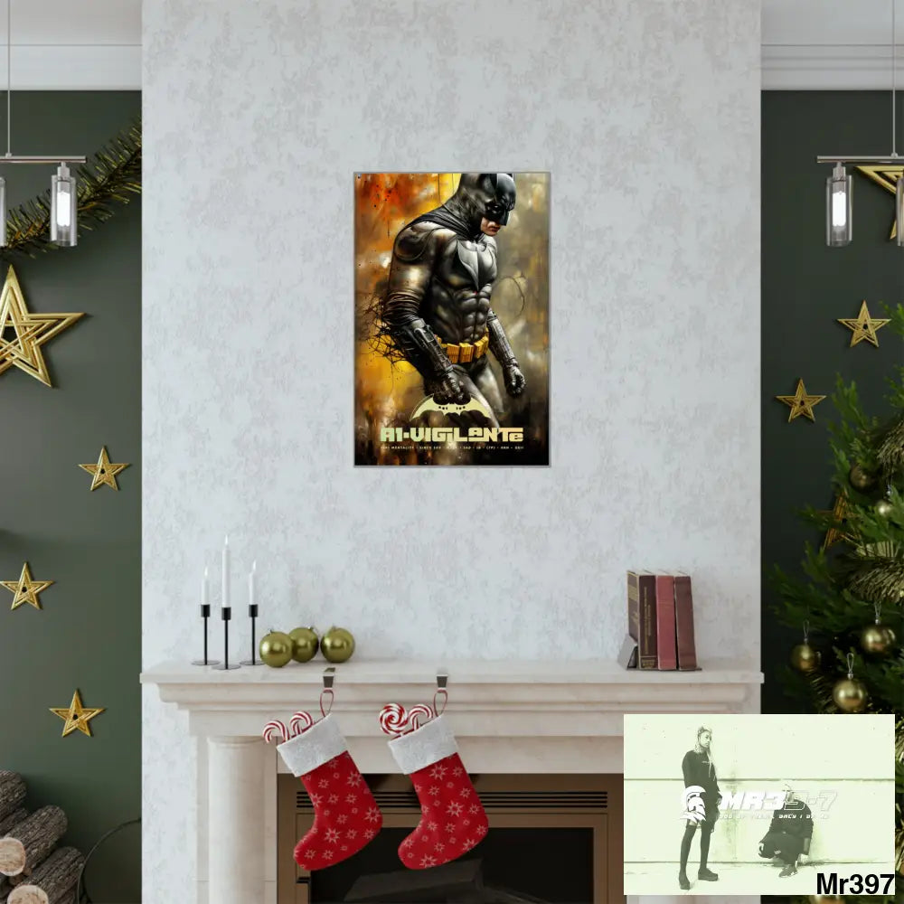 A1-Vigilante Super Resolution Batpain Steampunk Graphic Matte Vertical Posters Poster