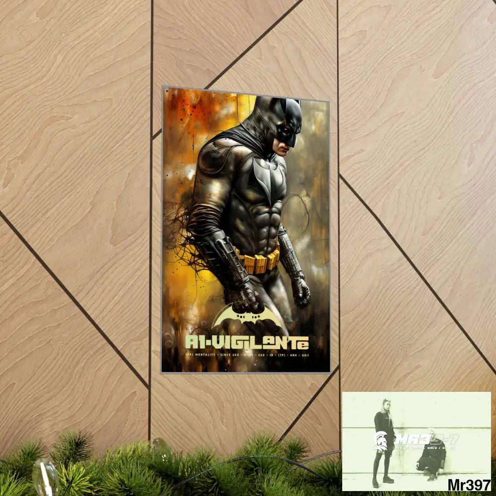 A1-Vigilante Super Resolution Batpain Steampunk Graphic Matte Vertical Posters Poster