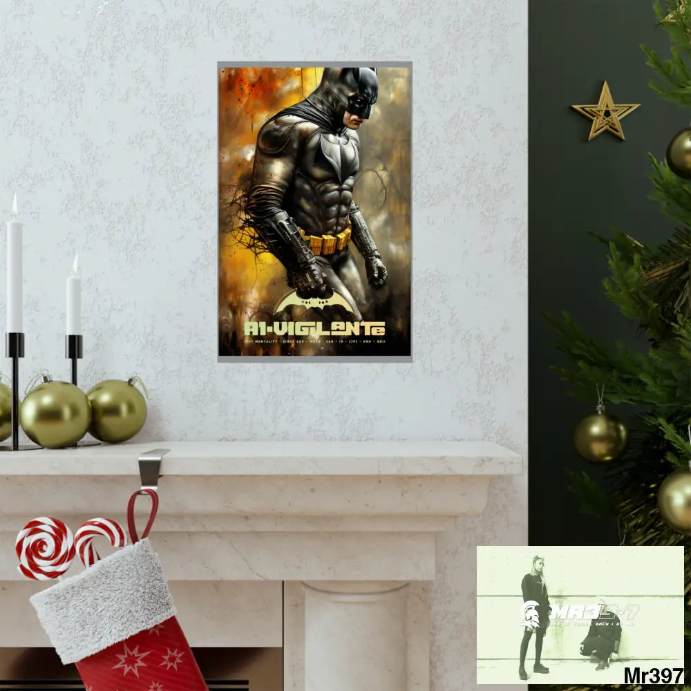 A1-Vigilante Super Resolution Batpain Steampunk Graphic Matte Vertical Posters Poster