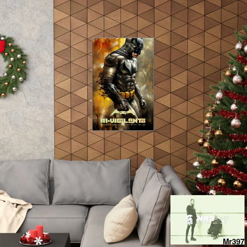 A1-Vigilante Super Resolution Batpain Steampunk Graphic Matte Vertical Posters Poster