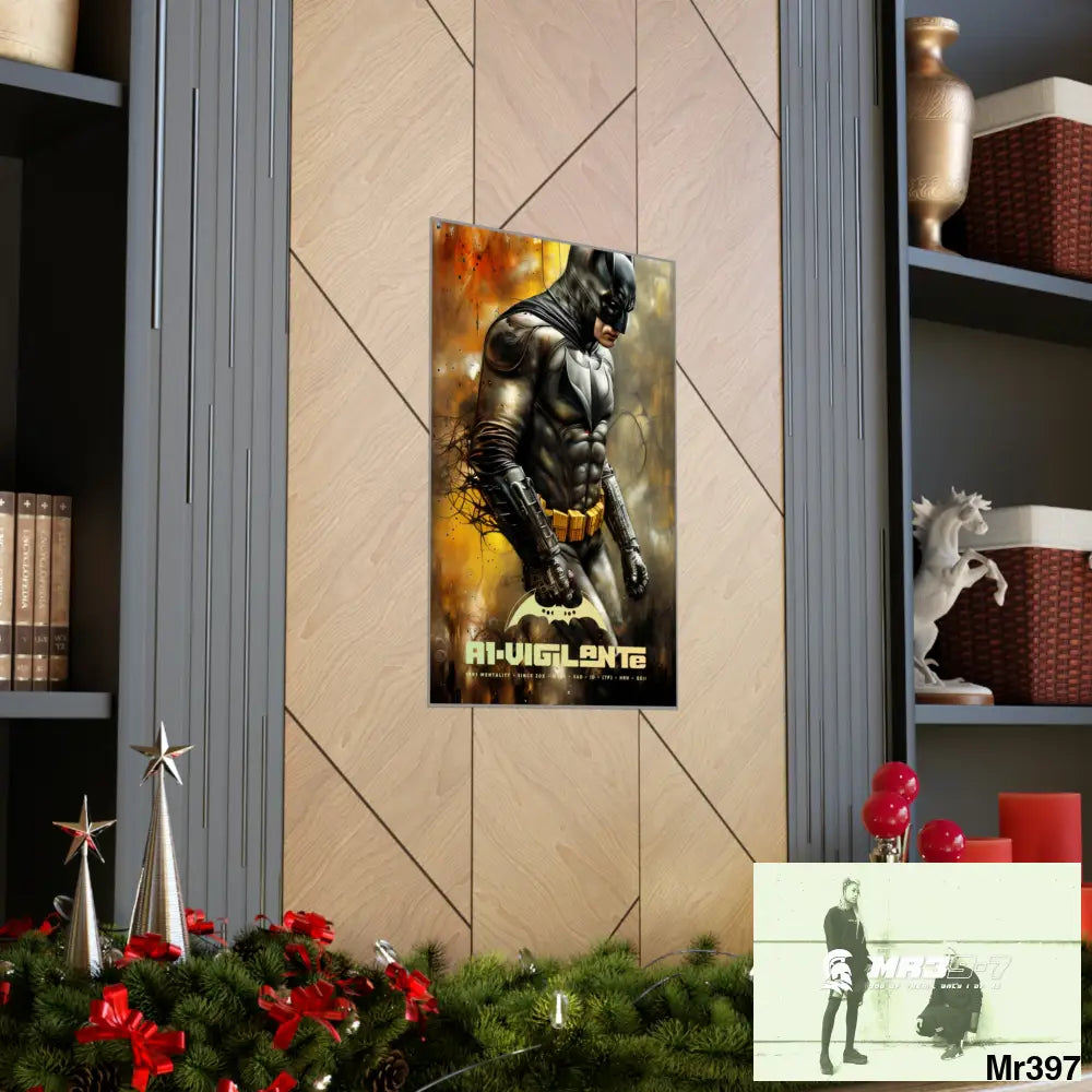 A1-Vigilante Super Resolution Batpain Steampunk Graphic Matte Vertical Posters Poster