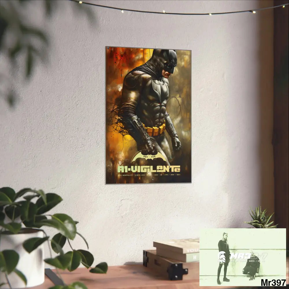 A1-Vigilante Super Resolution Batpain Steampunk Graphic Matte Vertical Posters Poster