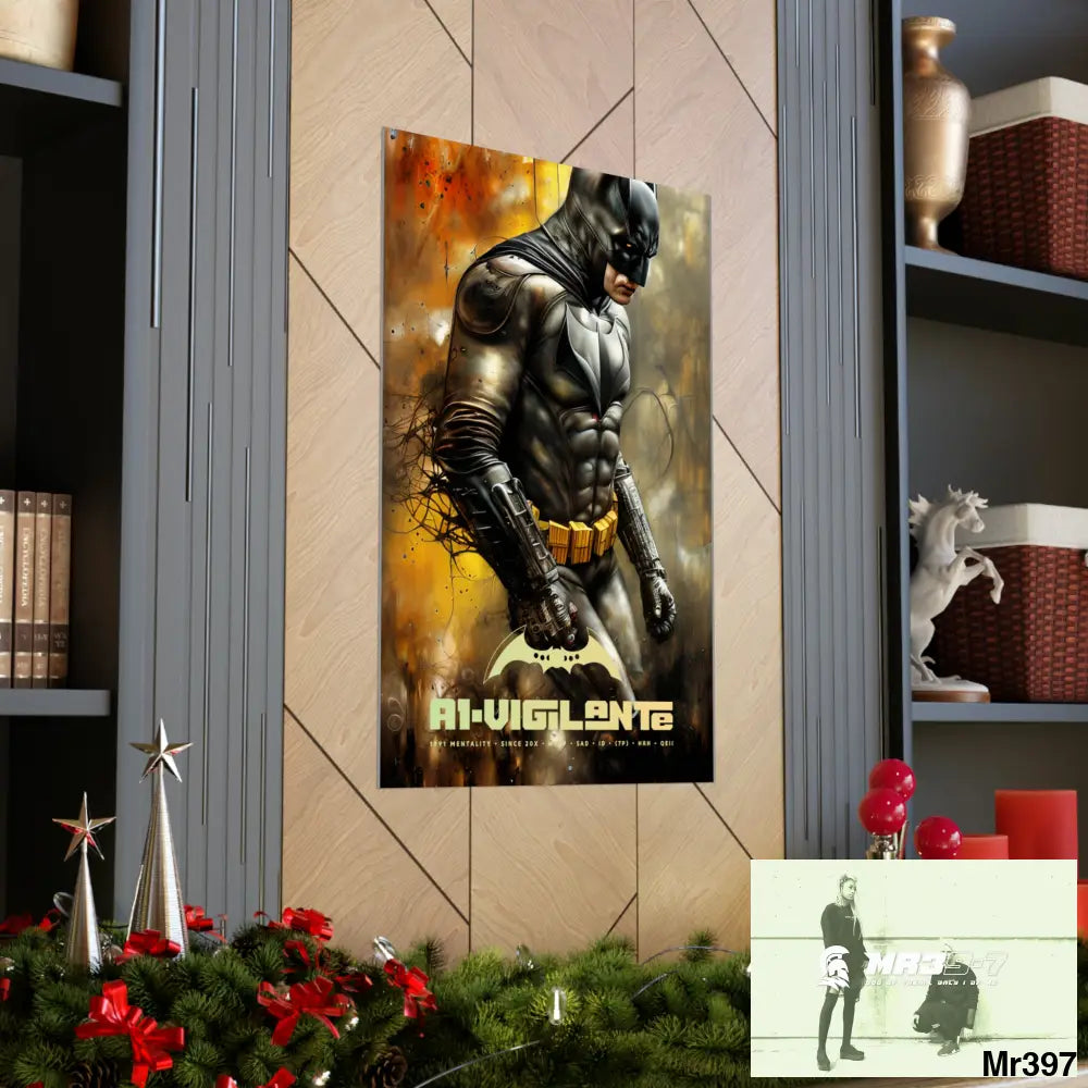 A1-Vigilante Super Resolution Batpain Steampunk Graphic Matte Vertical Posters Poster