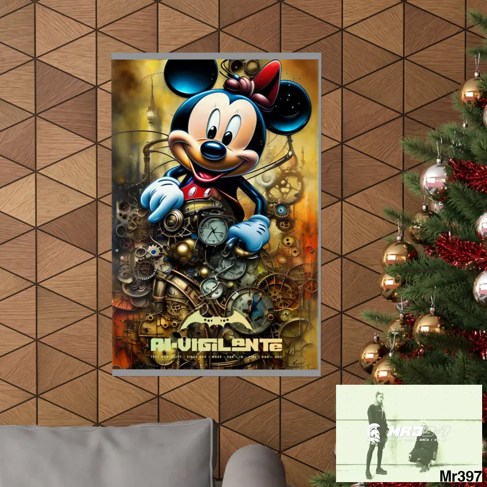 A1-Vigilante SuperResolution Micky Mouse Steampunk Graphic Matte Vertical Posters Poster