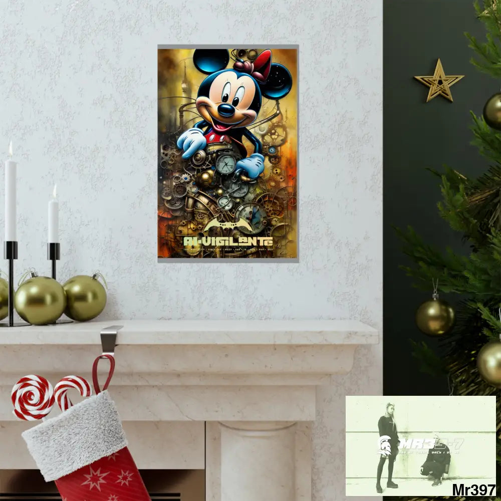 A1-Vigilante SuperResolution Micky Mouse Steampunk Graphic Matte Vertical Posters Poster