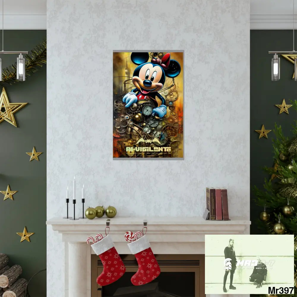 A1-Vigilante SuperResolution Micky Mouse Steampunk Graphic Matte Vertical Posters Poster
