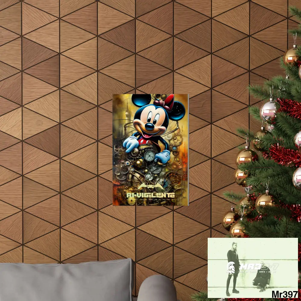 A1-Vigilante SuperResolution Micky Mouse Steampunk Graphic Matte Vertical Posters Poster