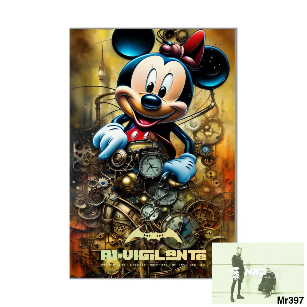A1-Vigilante SuperResolution Micky Mouse Steampunk Graphic Matte Vertical Posters Poster