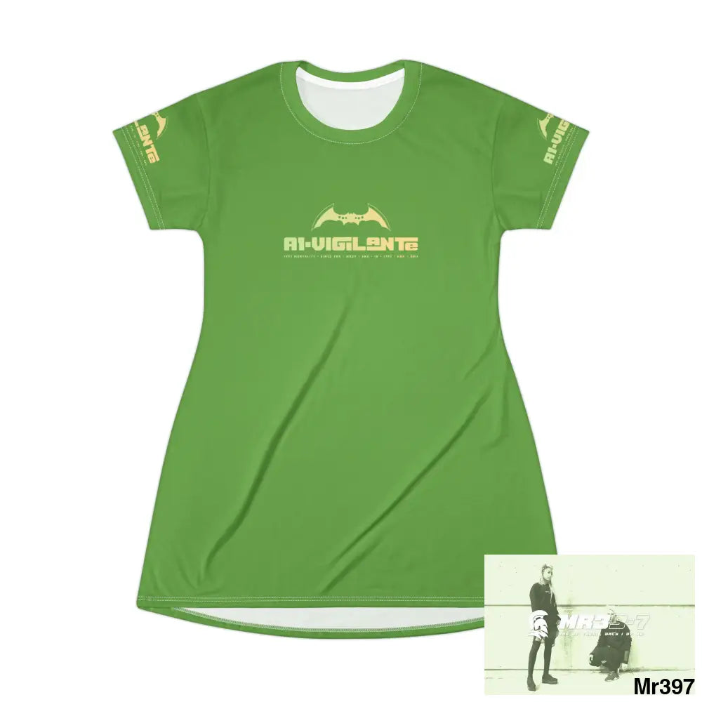 A1-Vigilante T-Shirt Dress (AOP) All Over Prints