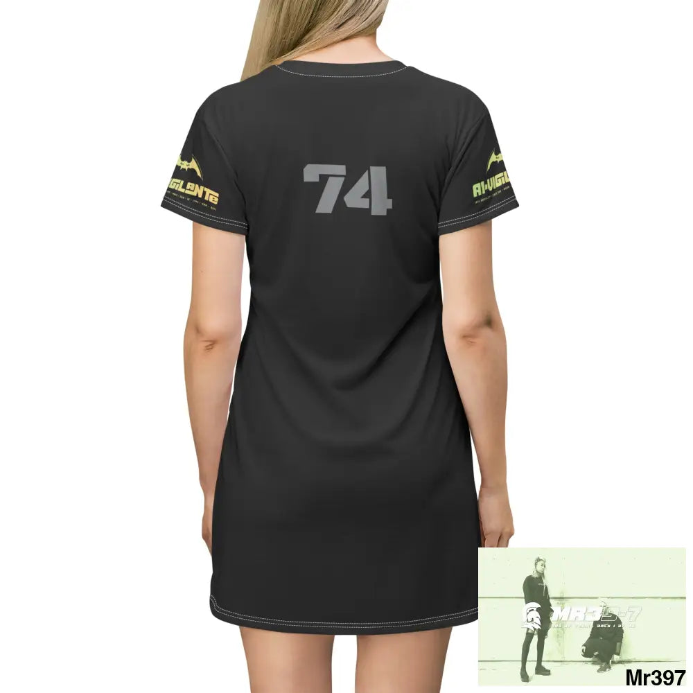 A1-Vigilante T-Shirt Dress (AOP) All Over Prints