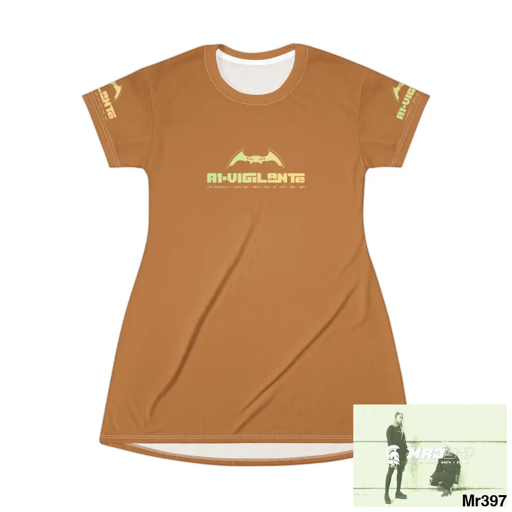 A1-Vigilante T-Shirt Dress (AOP) XS All Over Prints