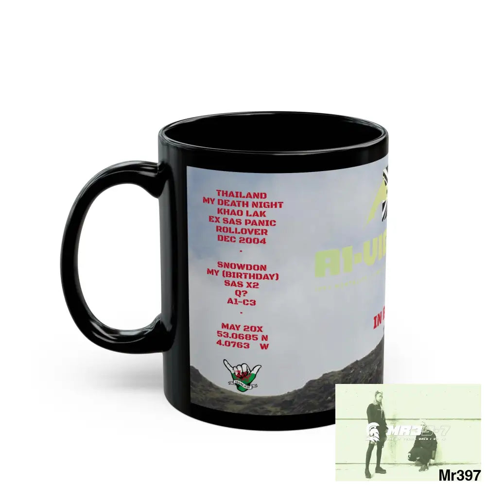 A1-Vigilante Tactical SAS Roll over Death night 2004 20X Strike B MT Snowdon 11oz Black Mug GB / Thailand/ Bermo