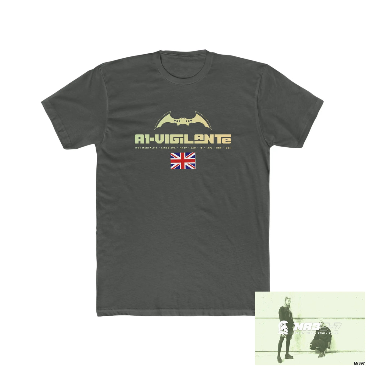 A1-Vigilante Thailand 02-16 Men’s Cotton Crew Tee Solid Heavy Metal / XS T-Shirt