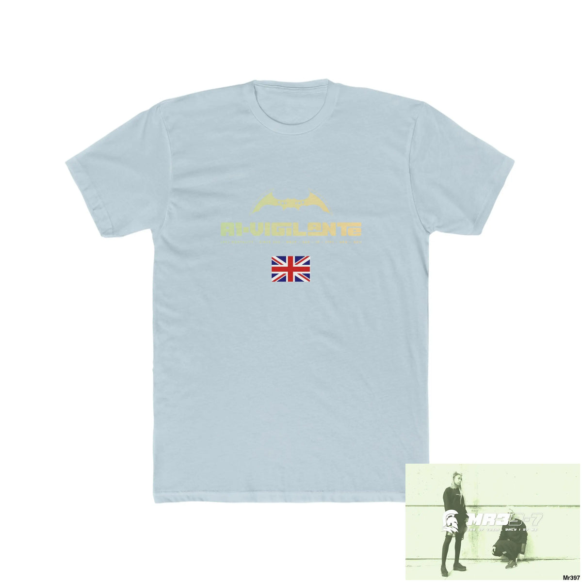 A1-Vigilante & The Columbian Elements Shrewsbury 2016 My Work 2022-23 - Men’s Cotton Crew Tee Solid Light Blue / S