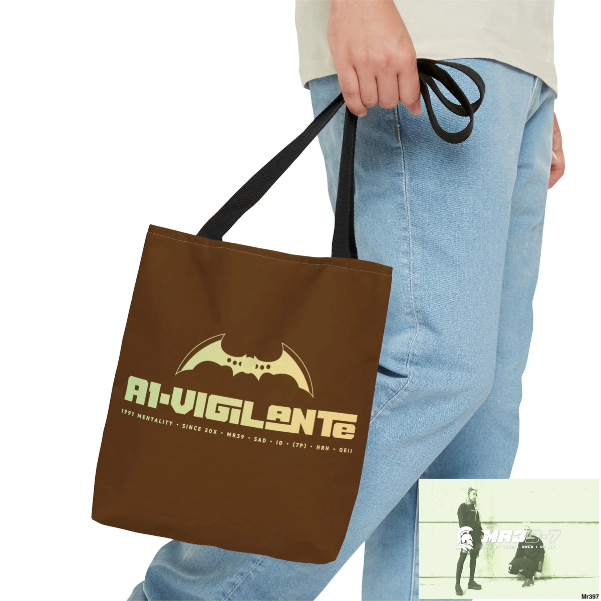 A1-Vigilante Tote Bag (AOP) Bags