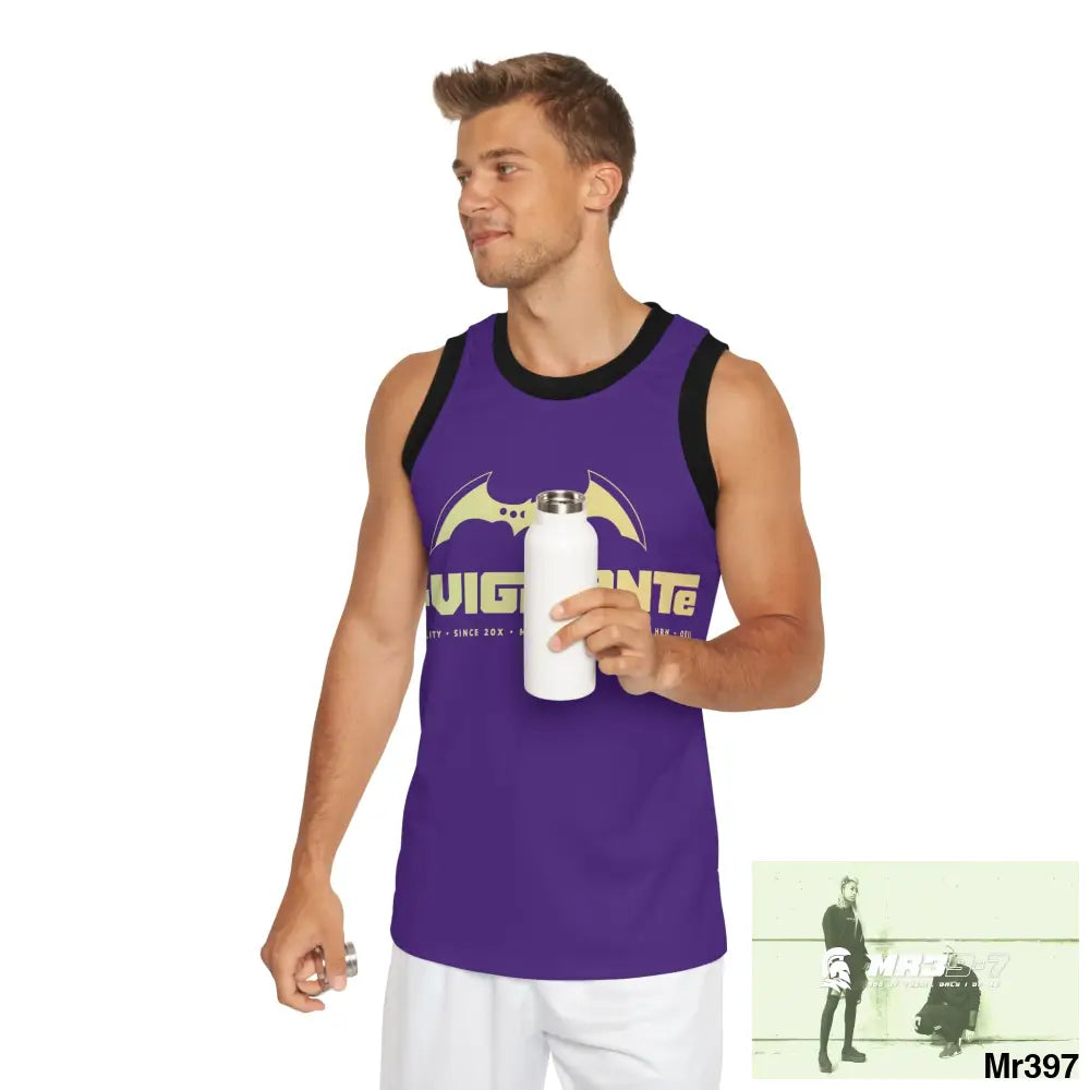 A1-Vigilante Unisex Basketball Jersey (AOP) All Over Prints