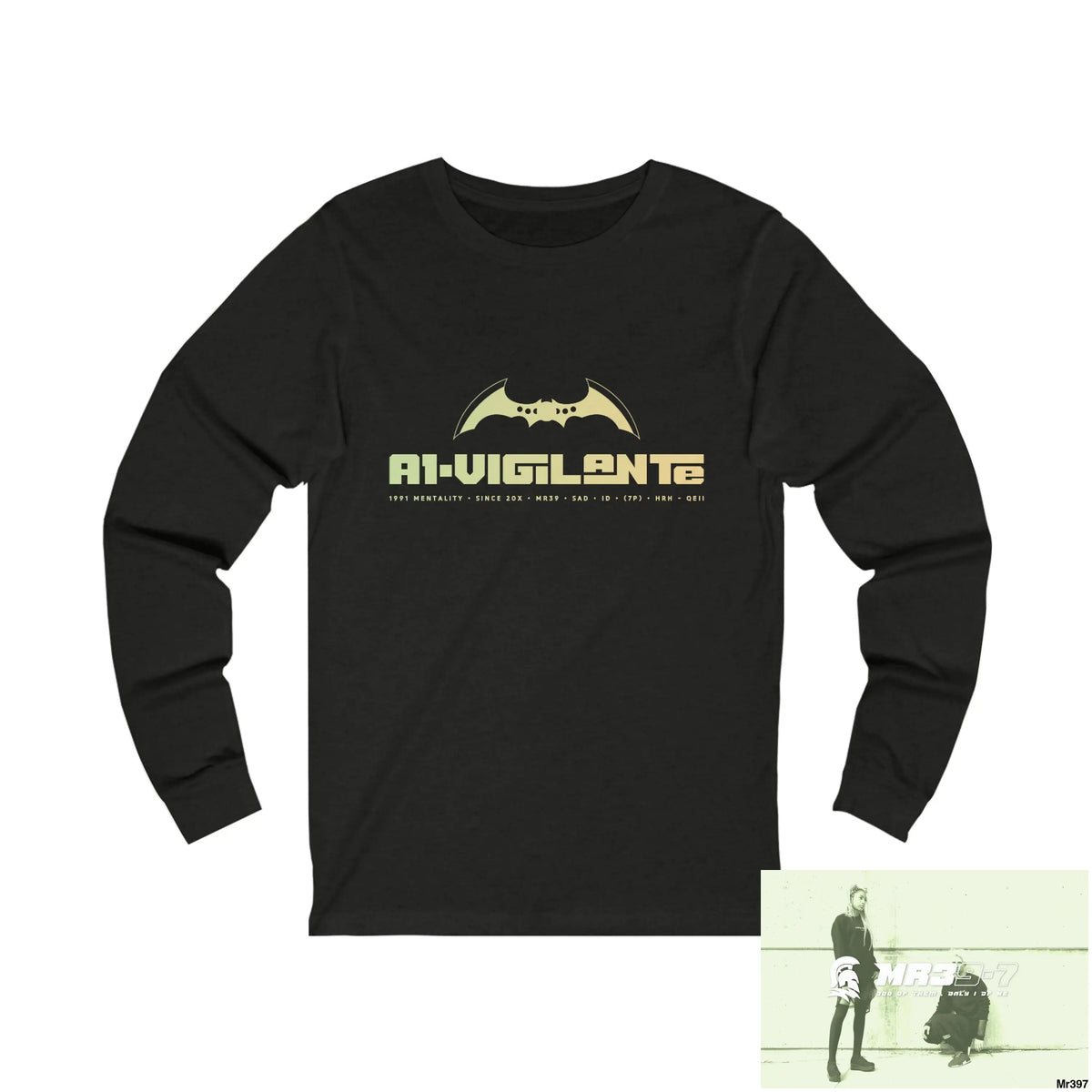 A1.Vigilante Unisex Jersey Long Sleeve Tee M / Black Heather Long-sleeve