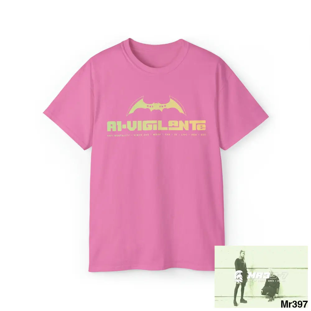 A1-Vigilante Unisex Ultra Cotton Tee Azalea / S T-Shirt