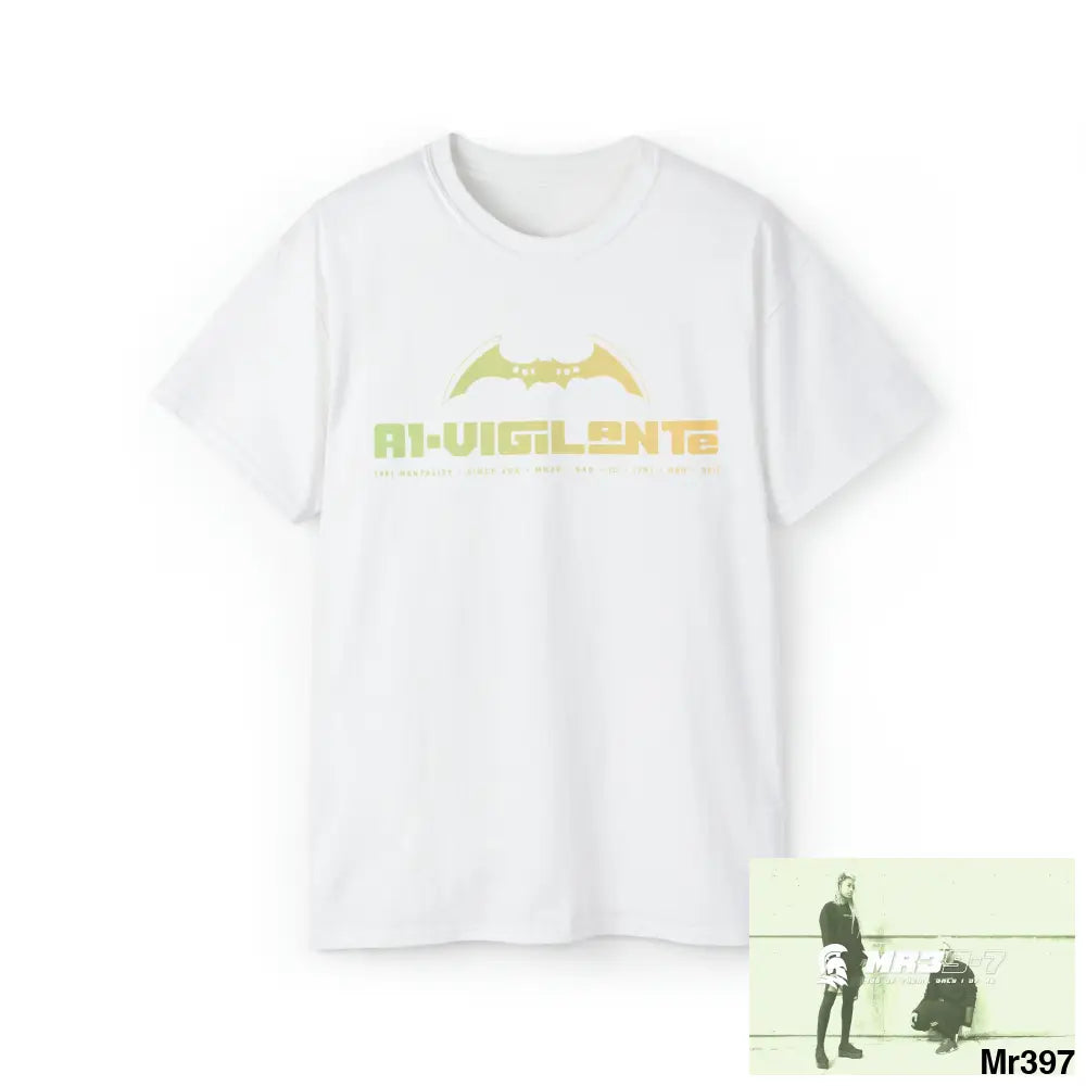 A1-Vigilante Unisex Ultra Cotton Tee White / S T-Shirt
