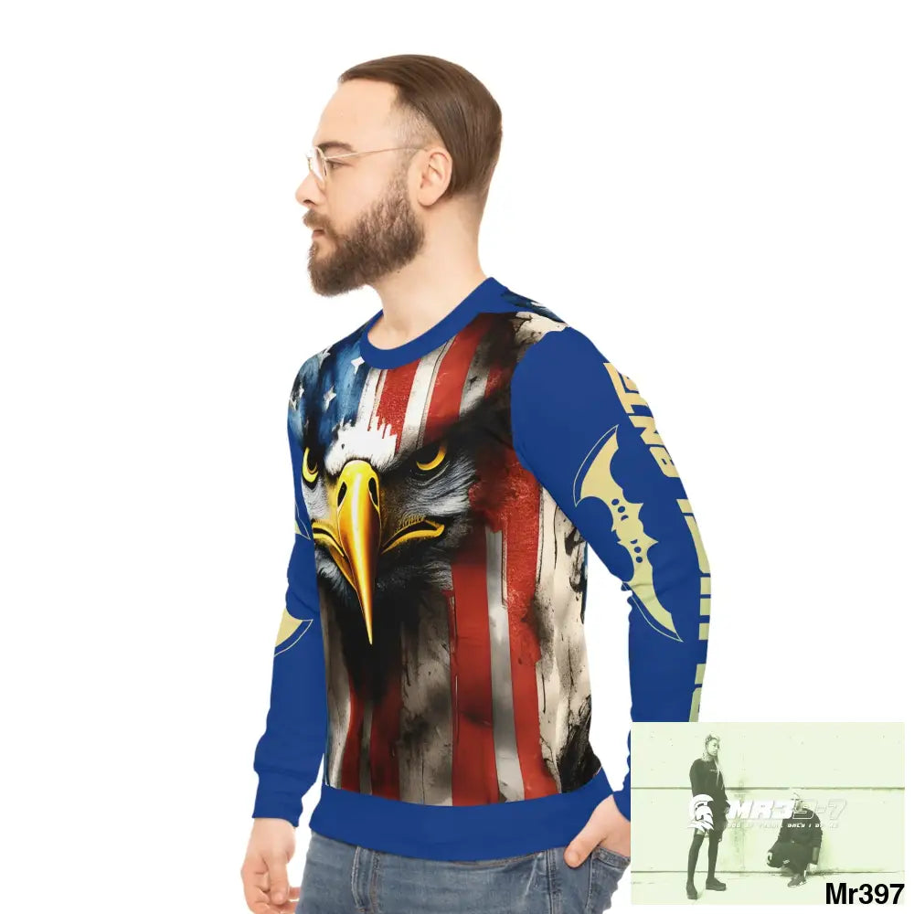 A1-Vigilante USA Lightweight Sweatshirt (AOP) All Over Prints