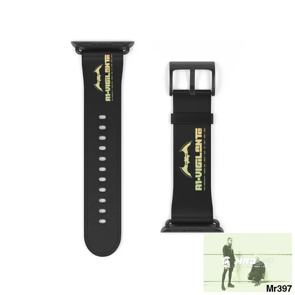 A1-Vigilante Watch Band 38 - 41 mm / Black Matte Accessories