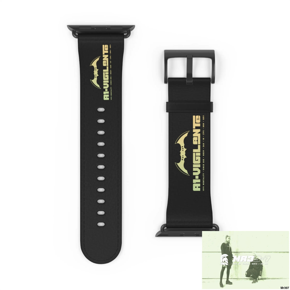 A1-Vigilante Watch Band 42 - 45 mm / Black Matte Accessories