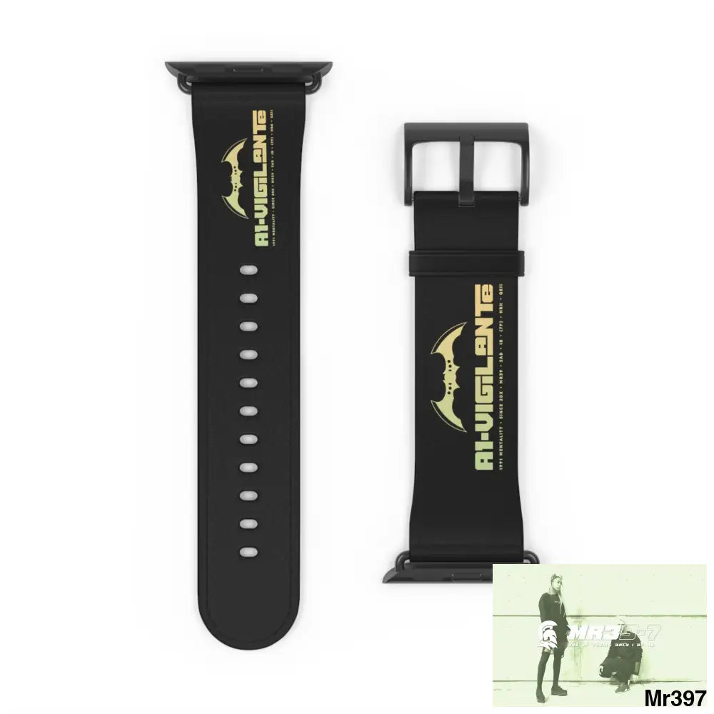 A1-Vigilante Watch Band 42 - 45 mm / Black Matte Accessories