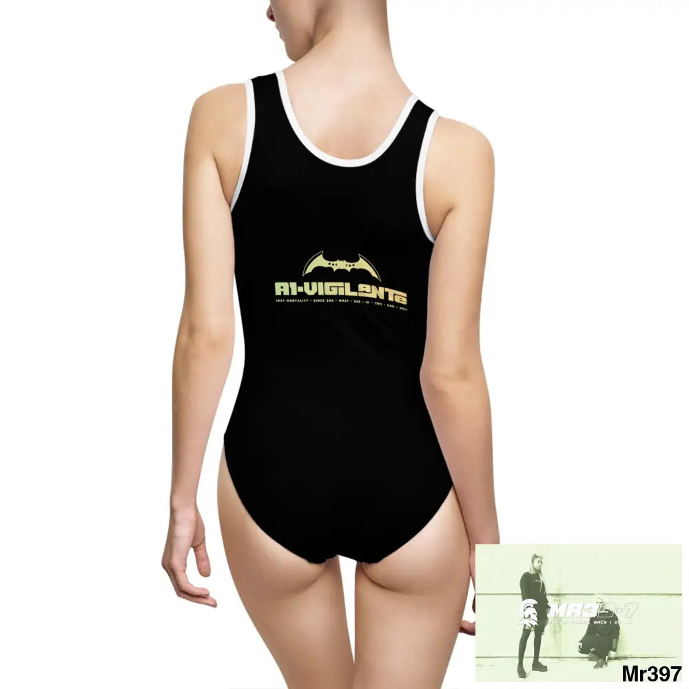 A1-Vigilante Women’s Classic One-Piece Swimsuit (AOP) All Over Prints