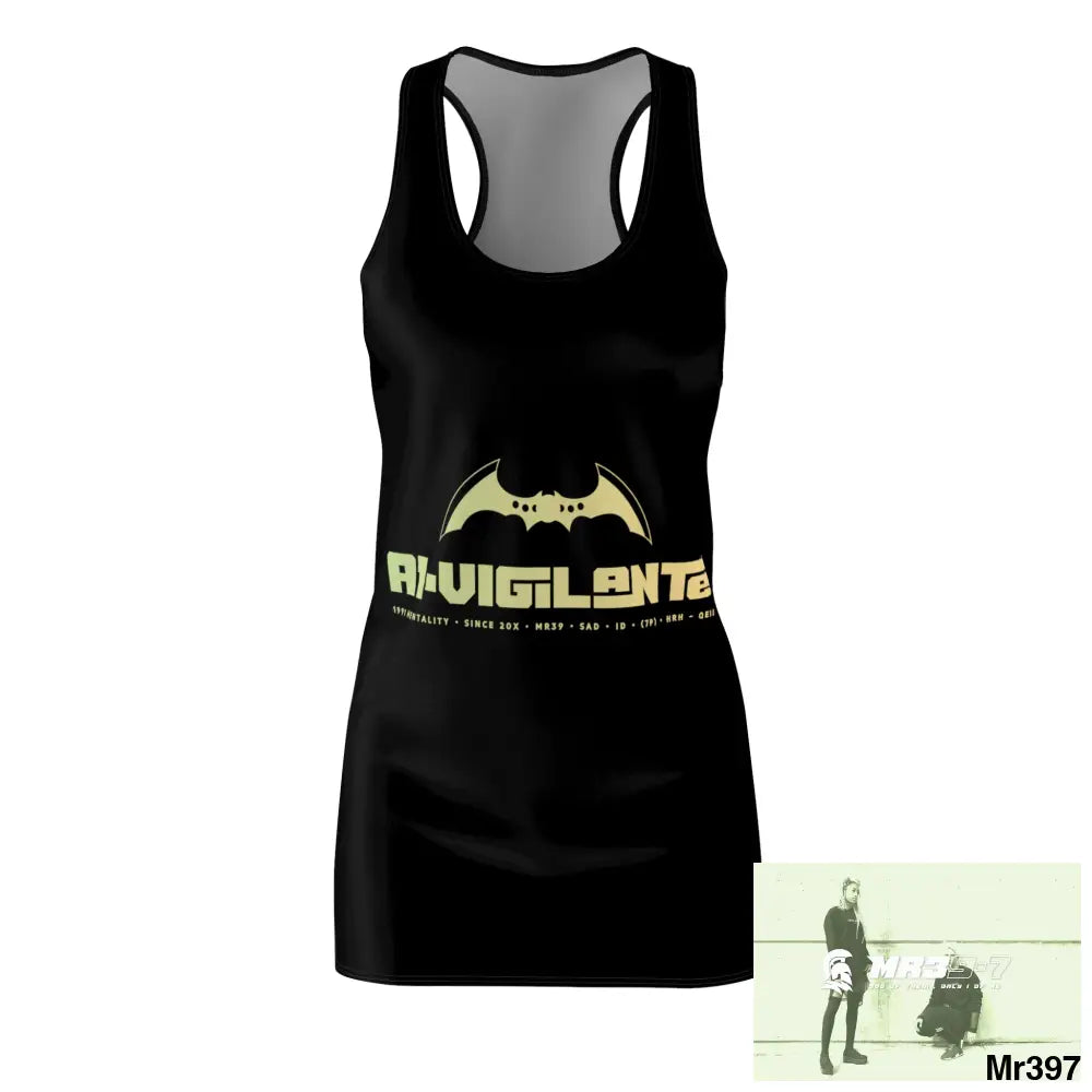 A1-Vigilante Women’s Cut & Sew Racerback Dress (AOP) All Over Prints